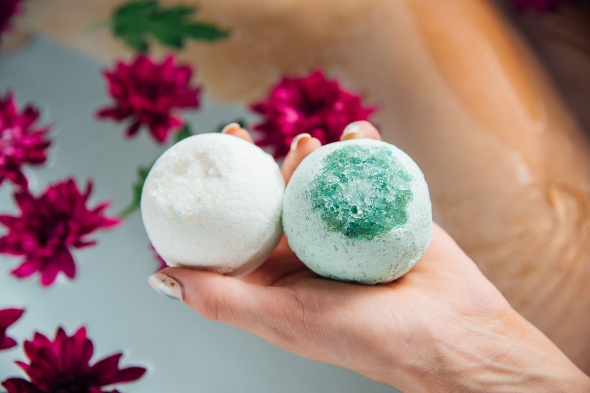 Relaxing With CBD Bath Bombs
